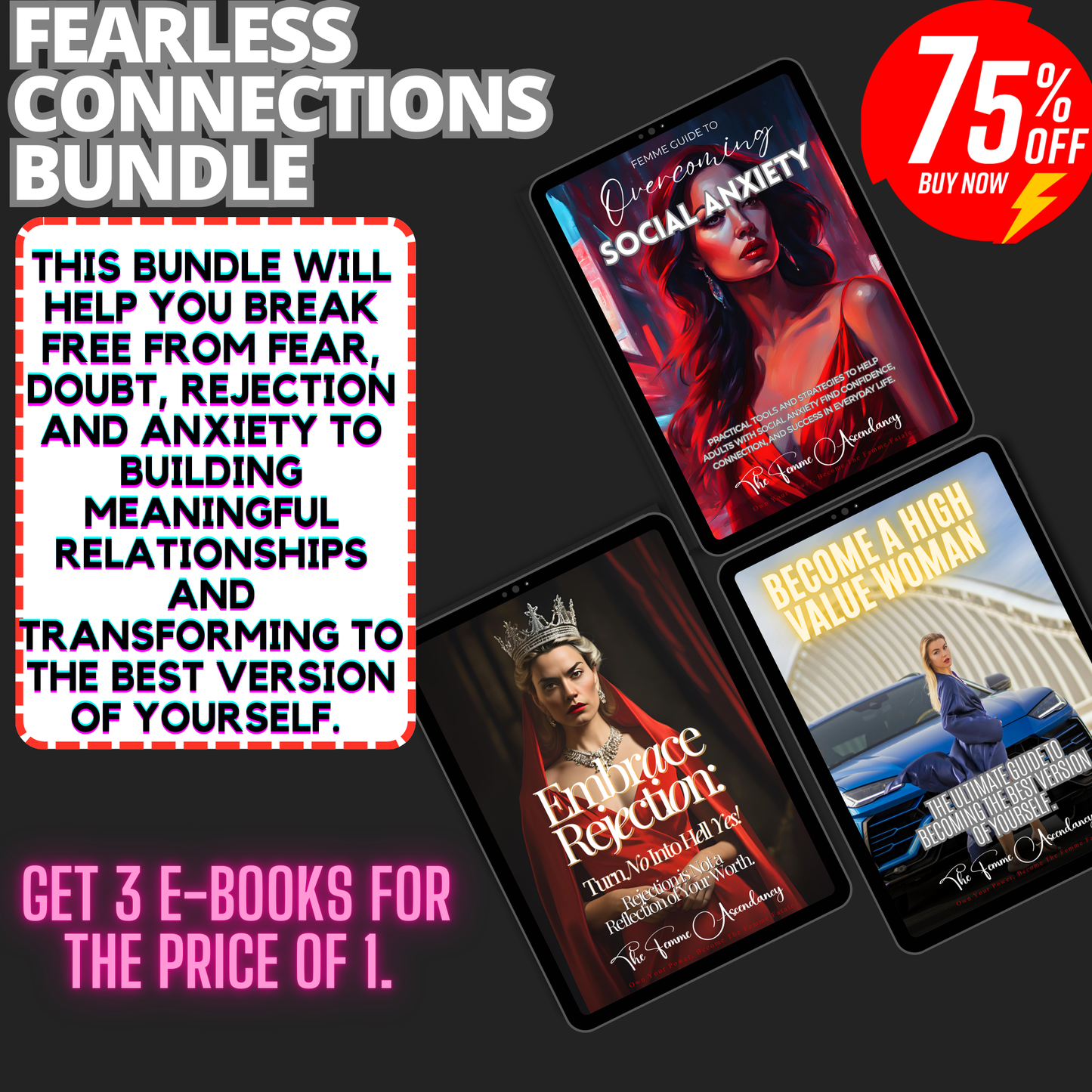 Fearless Connections Bundle: Break free from fear, doubt, rejection and anxiety to Build Meaningful Relationships